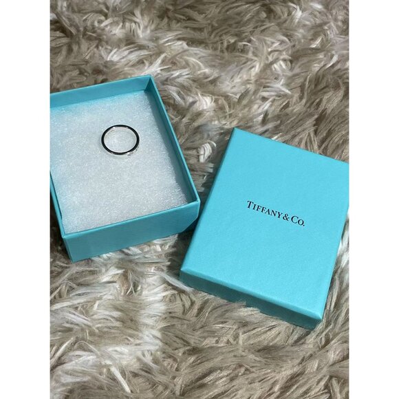 Tiffany & Co. Sterling Silver & 18k Gold Two-Tone 1837 Ring With Original Box - Picture 2 of 8